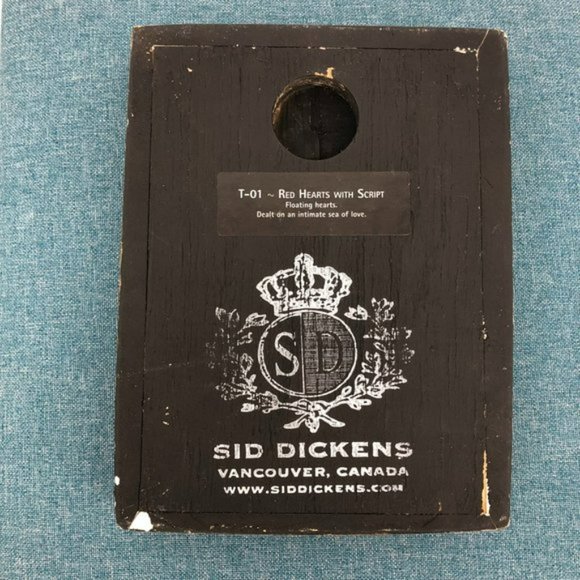 Sid Dickens Black Hearts with Script Ceramic Tile retired - Picture 2 of 7